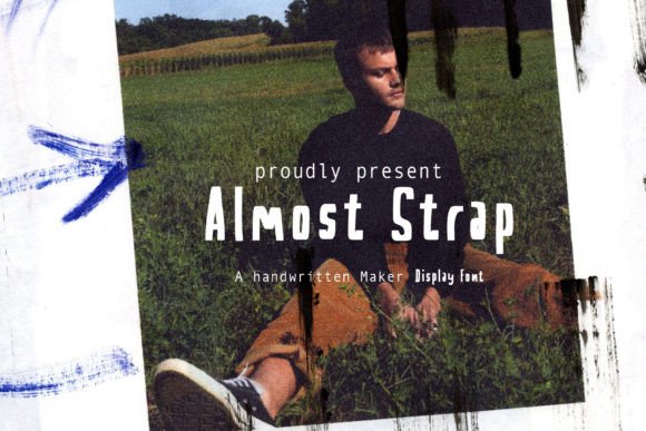 Almost Strap Font for Editorial Design