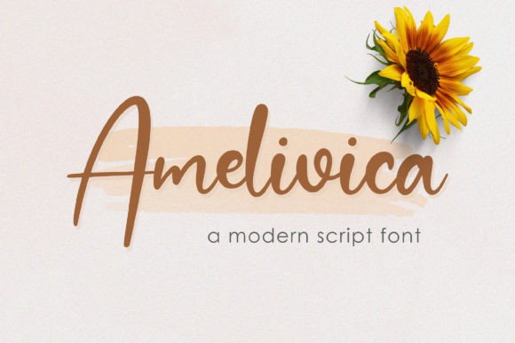 Amelivica Font: Elegant Script for Digital Marketing