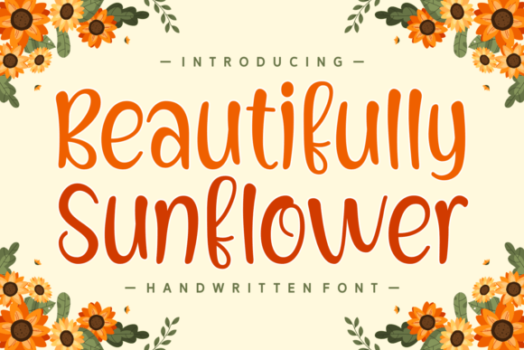Beautifully Sunflower Font