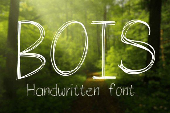 Bois Font: Handwritten Elegance for Crafters