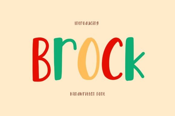 Brock: A Handwritten Font for Business