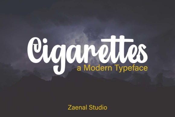 Cigarettes Font: Elegant Script for Campaigns