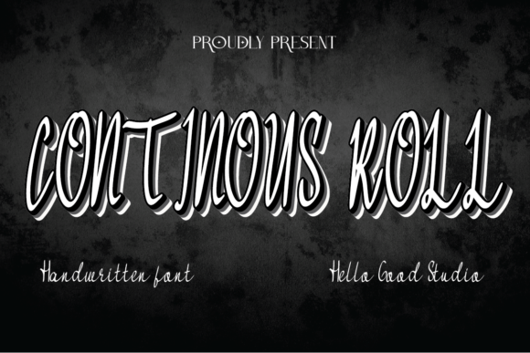 Continous Roll Font for Web Design