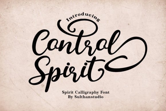 Control Spirit Font for Web Design