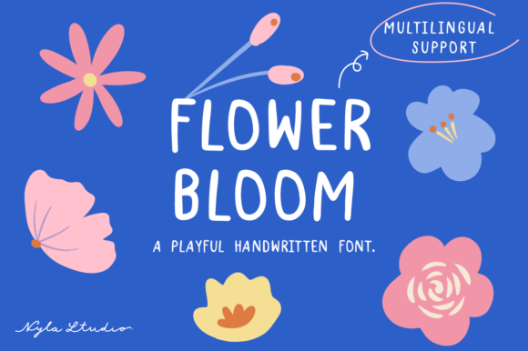 Flower Bloom: A Playful Font for Creative Projects
