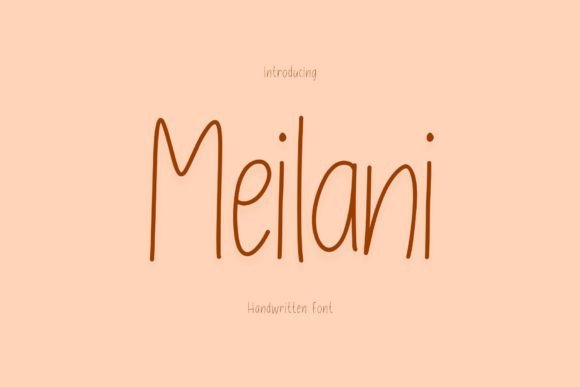 Meilani: A Playful Font for Web Design