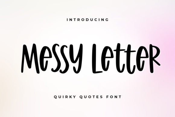 Messy Letter Font for Creative Projects