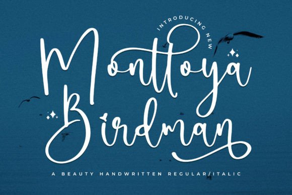 Monttoya Birdman: A Handwritten Font for Elegant Design