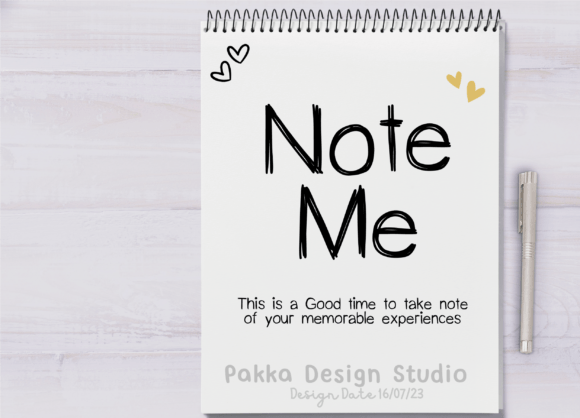 Note Me Font: A Creative Touch for Business Branding