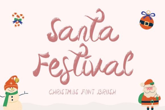 Santa Festival Font for Web Design