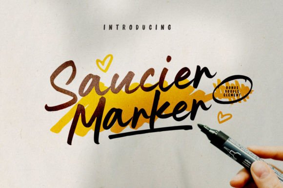 Saucier Marker Font Review