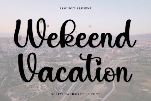 Wekeend Vacation Font: Elegant Handwritten Style